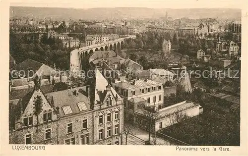 AK / Ansichtskarte Luxembourg Panorama vers la Gare Luxembourg