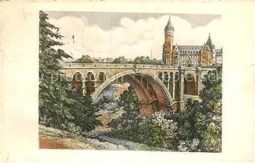 AK / Ansichtskarte Luxembourg Le Pont Adolphe  Luxembourg