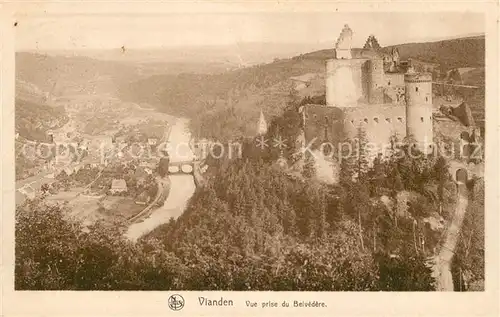 AK / Ansichtskarte Vianden Vue prise du Belvedere Vianden