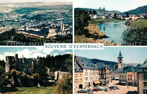 AK / Ansichtskarte Echternach Panorama Kirche Chateau Marktplatz Echternach