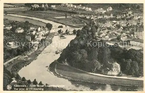 AK / Ansichtskarte Echternach Vue prise aerienne de lErnzerberg  Echternach