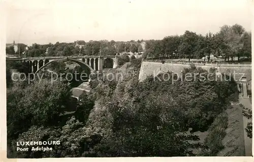 AK / Ansichtskarte Luxembourg Pont Adolphe Luxembourg