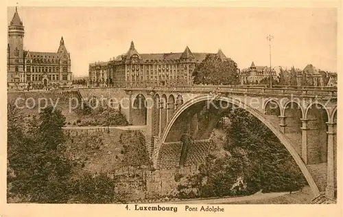 AK / Ansichtskarte Luxembourg Pont Adolphe Luxembourg