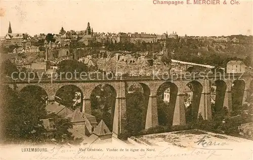 AK / Ansichtskarte Luxembourg Vue generale Viaduc de la ligne du Nord Luxembourg