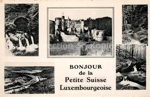 AK / Ansichtskarte Luxembourg Bonjour de la Petite Suisse Luxembourg