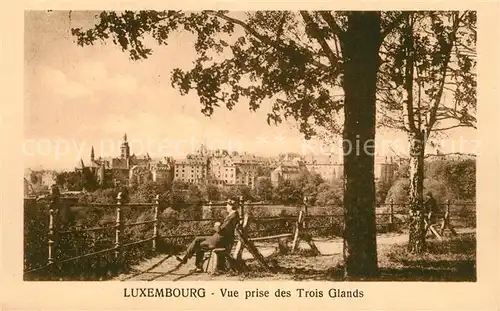 AK / Ansichtskarte Luxembourg Vue prise des Trois Glands Luxembourg