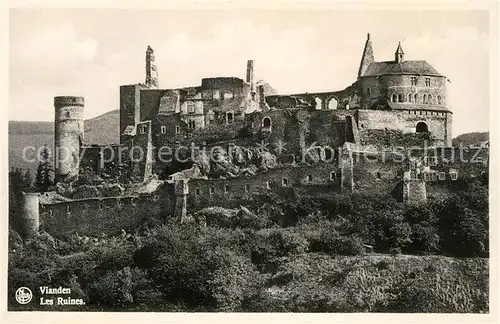 AK / Ansichtskarte Vianden Les Ruines Vianden