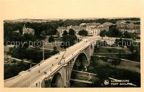 AK / Ansichtskarte Luxembourg Pont Adolphe Vue aerienne Luxembourg