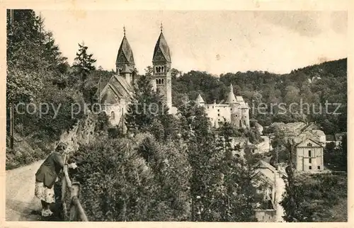 AK / Ansichtskarte Clervaux Eglise et le Chateau Clervaux