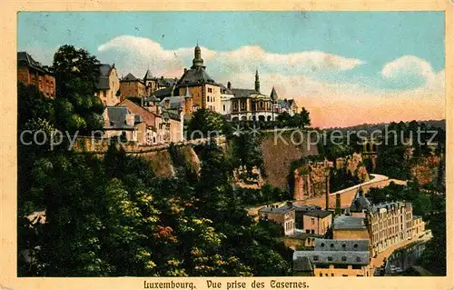 AK / Ansichtskarte Luxembourg Vue prise des Casernes Luxembourg