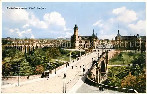 AK / Ansichtskarte Luxembourg Pont Adolphe Luxembourg