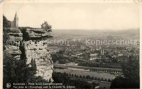 AK / Ansichtskarte Echternach Vue prise de lEnzerberg avec la Chapelle St Liboire Echternach