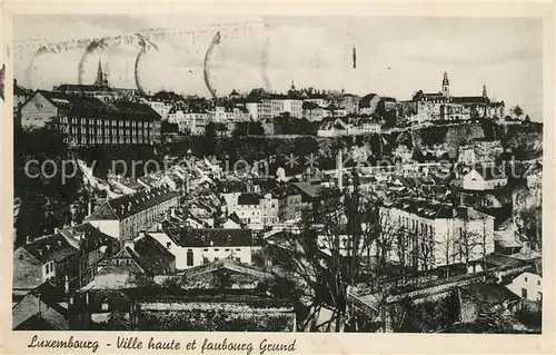 AK / Ansichtskarte Luxembourg Ville haute et faubourg Grund Luxembourg