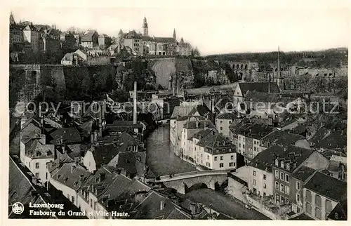 AK / Ansichtskarte Luxembourg Faubourg du Grund et Ville Haute Luxembourg