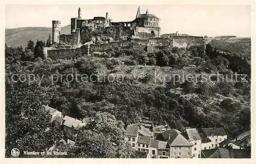 AK / Ansichtskarte Vianden et les Ruines Vianden