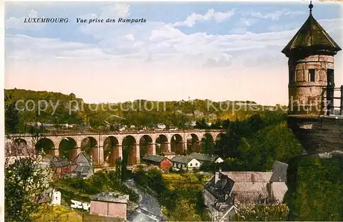 AK / Ansichtskarte Luxembourg Vue prise des Remparts Luxembourg