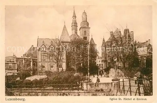 AK / Ansichtskarte Luxembourg Eglise St Michel et Environ Luxembourg