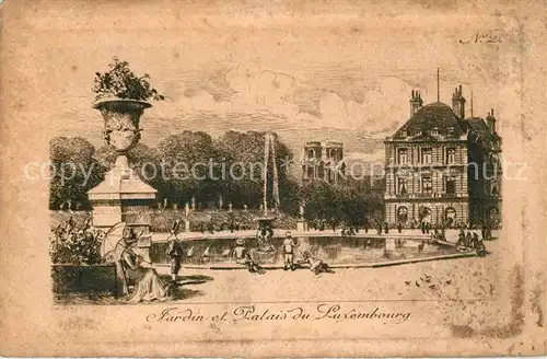 AK / Ansichtskarte Luxembourg Jardin Palais du Luxembourg Luxembourg