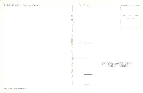 AK / Ansichtskarte Echternach Vue generale aerienne Echternach