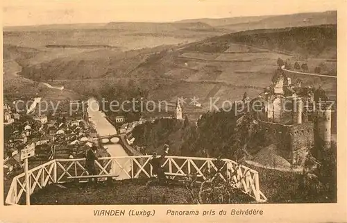 AK / Ansichtskarte Vianden Panorama pris du Belvedere Vianden