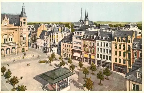 AK / Ansichtskarte Luxembourg Place dArmes et vue sur la ville Luxembourg