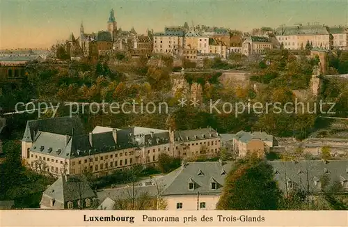 AK / Ansichtskarte Luxembourg Panorama pris des Trois Glands Luxembourg