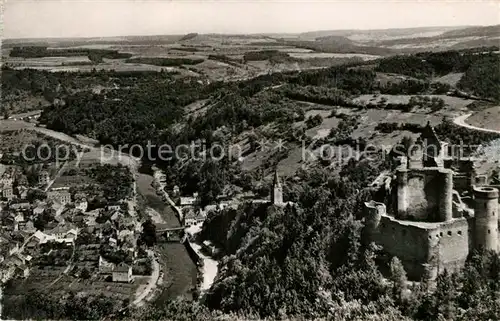 AK / Ansichtskarte Vianden Vue generale aerienne du haut du chateau Vianden