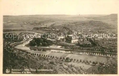 AK / Ansichtskarte Echternach Panorama et la Sure Echternach