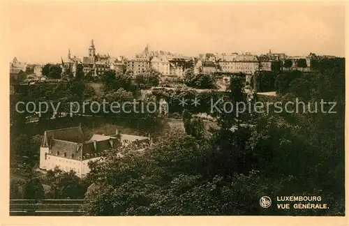AK / Ansichtskarte Luxembourg Vue generale Luxembourg