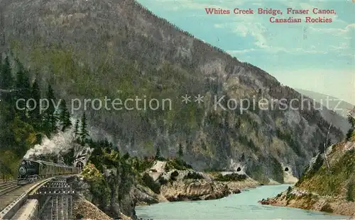 AK / Ansichtskarte Fraser_Canyon White Creek Bridge Canadian Rockies Fraser Canyon