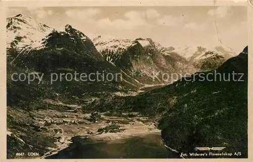 AK / Ansichtskarte Loen_Nordfjord Fliegeraufnahme Loen Nordfjord