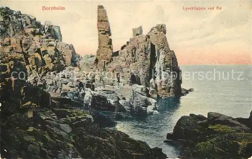 AK / Ansichtskarte Bornholm Lyseklippen ved Ro Bornholm