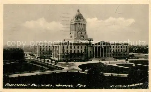 AK / Ansichtskarte Winnipeg Parlliament Building Winnipeg