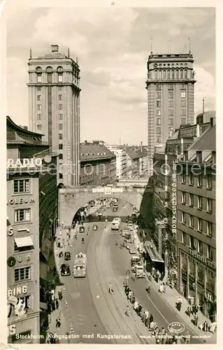 AK / Ansichtskarte Stockholm Kungsgaten med Kungstornen Stockholm