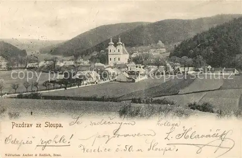 AK / Ansichtskarte Sloupa Kirche Sloupa