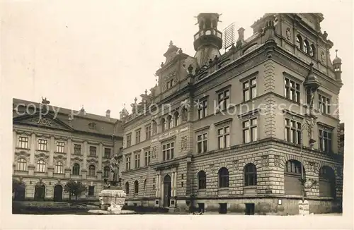 AK / Ansichtskarte Chrudim Rathaus Denkmal Chrudim