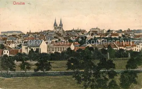 AK / Ansichtskarte Chrudim Kirche Panorama Chrudim