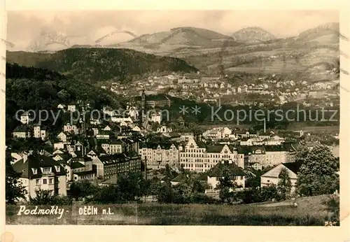 AK / Ansichtskarte Decin Panorama Decin