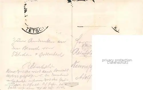 AK / Ansichtskarte Decin Bruecke Panorama Decin