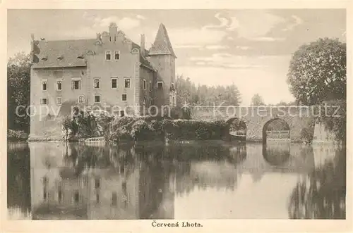 AK / Ansichtskarte Cervena_Lhota Wasserschloss Cervena Lhota