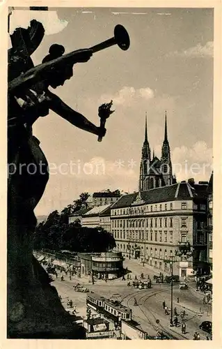 AK / Ansichtskarte Bruenn_Brno Bahnhofsplatz Bruenn_Brno