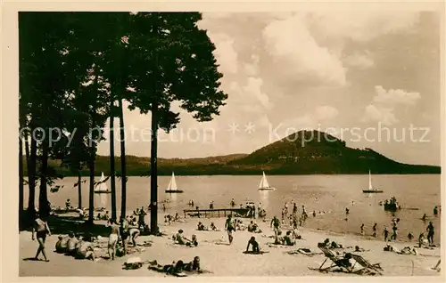 AK / Ansichtskarte Stare_Splavy_na_jezere Plaz Machovo jezero Stare_Splavy_na_jezere