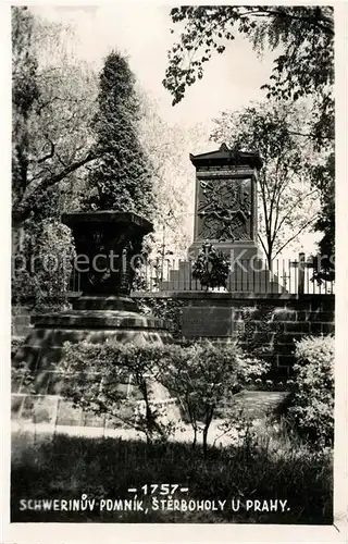 AK / Ansichtskarte Praha_Prahy_Prague Schwerinuv pomnik sterboholy u prahy Praha_Prahy_Prague