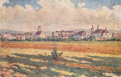 AK / Ansichtskarte Straznice Ortsansicht Kuenstlerkarte Straznice