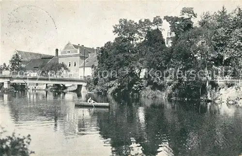 AK / Ansichtskarte Strelske_Hostice_Strahl_Hoschtitz Pohled od reky Otavy Strelske_Hostice
