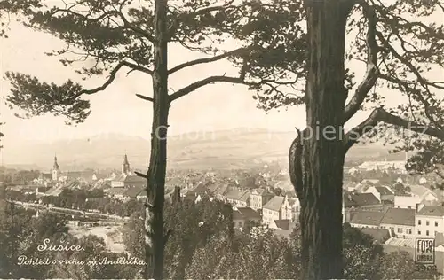 AK / Ansichtskarte Susice Pohled z vrchu sv Andelicka Susice