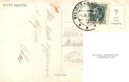 AK / Ansichtskarte Hostyn Svaty Hostyn Hostyn