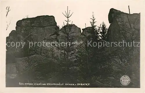 AK / Ansichtskarte Svratka Zkamenily Zamek Svratka