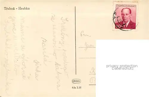 AK / Ansichtskarte Trebon Hrobka Trebon