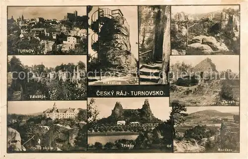 AK / Ansichtskarte Turnovsko Turnov Valdstyn Kosakov Trosky Turnovsko